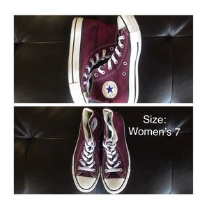 Maroon converse